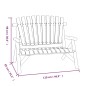 vidaXL Juego de muebles de jardín 5 piezas madera maciza de abeto vidaXL Juego de muebles de jardín 5 piezas madera maciza de abeto