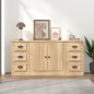 vidaXL Aparadores 3 piezas madera contrachapada color roble sonoma vidaXL Aparadores 3 piezas madera contrachapada color roble sonoma
