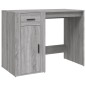 vidaXL Escritorio con armario contrachapada gris sonoma vidaXL Escritorio con armario contrachapada gris sonoma