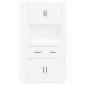 vidaXL Aparador alto madera contrachapada blanco vidaXL Aparador alto madera contrachapada blanco