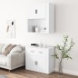 vidaXL Aparador alto madera contrachapada blanco vidaXL Aparador alto madera contrachapada blanco