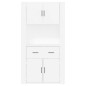 vidaXL Aparador alto madera contrachapada blanco vidaXL Aparador alto madera contrachapada blanco