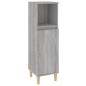 vidaXL Set de muebles de baño 3 pzas madera contrachapada gris sonoma