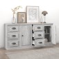 vidaXL Aparadores 2 piezas madera contrachapada gris Sonoma vidaXL Aparadores 2 piezas madera contrachapada gris Sonoma