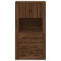 vidaXL Aparador alto madera contrachapada marrón roble vidaXL Aparador alto madera contrachapada marrón roble