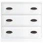 vidaXL Aparadores 2 uds madera contrachapada blanco brillo vidaXL Aparadores 2 uds madera contrachapada blanco brillo