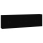 vidaXL Aparadores 3 piezas madera contrachapada negro vidaXL Aparadores 3 piezas madera contrachapada negro