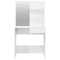 vidaXL Tocador con espejo blanco brillante 74,5x40x141 cm vidaXL Tocador con espejo blanco brillante 74,5x40x141 cm