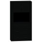 vidaXL Aparador alto madera contrachapada negro vidaXL Aparador alto madera contrachapada negro
