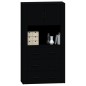 vidaXL Aparador alto madera contrachapada negro vidaXL Aparador alto madera contrachapada negro