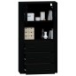vidaXL Aparador alto madera contrachapada negro vidaXL Aparador alto madera contrachapada negro