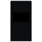 vidaXL Aparador alto madera contrachapada negro vidaXL Aparador alto madera contrachapada negro