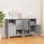 vidaXL Aparadores 2 uds madera contrachapada gris Sonoma 60x35x70 cm vidaXL Aparadores 2 uds madera contrachapada gris Sonoma 60x35x70 cm