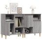 vidaXL Aparadores 2 uds madera contrachapada gris Sonoma 60x35x70 cm vidaXL Aparadores 2 uds madera contrachapada gris Sonoma 60x35x70 cm