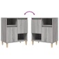 vidaXL Aparadores 2 uds madera contrachapada gris Sonoma 60x35x70 cm vidaXL Aparadores 2 uds madera contrachapada gris Sonoma 60x35x70 cm