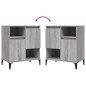 vidaXL Aparadores 2 uds madera contrachapada gris Sonoma 60x35x70 cm vidaXL Aparadores 2 uds madera contrachapada gris Sonoma 60x35x70 cm