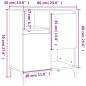 vidaXL Aparadores 2 uds madera contrachapada gris Sonoma 60x35x70 cm vidaXL Aparadores 2 uds madera contrachapada gris Sonoma 60x35x70 cm