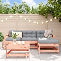 vidaXL Juego de muebles jardín 5 pzas y cojines madera abeto Douglas