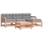 vidaXL Juego de muebles jardín 5 pzas y cojines madera abeto Douglas vidaXL Juego de muebles jardín 5 pzas y cojines madera abeto Douglas