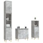 vidaXL Set muebles de baño 2 piezas madera contrachapada gris hormigón vidaXL Set muebles de baño 2 piezas madera contrachapada gris hormigón