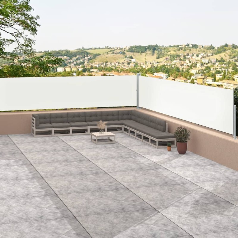 vidaXL Toldo lateral retráctil crema 117x1200 cm vidaXL Toldo lateral retráctil crema 117x1200 cm