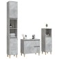 vidaXL Set de muebles baño 3 pzas madera contrachapada gris hormigón vidaXL Set de muebles baño 3 pzas madera contrachapada gris hormigón