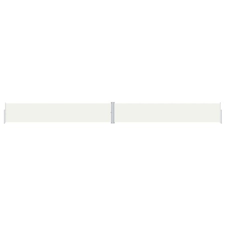 vidaXL Toldo lateral retráctil crema 117x1200 cm