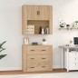vidaXL Aparador alto madera contrachapada color roble vidaXL Aparador alto madera contrachapada color roble