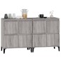 vidaXL Aparadores 2 uds madera contrachapada gris Sonoma 60x35x70 cm vidaXL Aparadores 2 uds madera contrachapada gris Sonoma 60x35x70 cm