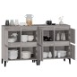 vidaXL Aparadores 2 uds madera contrachapada gris Sonoma 60x35x70 cm vidaXL Aparadores 2 uds madera contrachapada gris Sonoma 60x35x70 cm