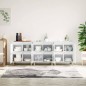 vidaXL Aparadores 3 uds madera contrachapada blanco 60x35x70 cm vidaXL Aparadores 3 uds madera contrachapada blanco 60x35x70 cm