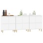 vidaXL Aparadores 3 uds madera contrachapada blanco 60x35x70 cm vidaXL Aparadores 3 uds madera contrachapada blanco 60x35x70 cm