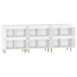 vidaXL Aparadores 3 uds madera contrachapada blanco 60x35x70 cm vidaXL Aparadores 3 uds madera contrachapada blanco 60x35x70 cm