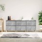 vidaXL Aparadores 3 uds madera contrachapada gris hormigón 60x35x70 cm vidaXL Aparadores 3 uds madera contrachapada gris hormigón 60x35x70 cm
