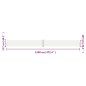 vidaXL Toldo lateral retráctil crema 117x1200 cm vidaXL Toldo lateral retráctil crema 117x1200 cm