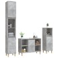 vidaXL Set muebles de baño 3 piezas madera contrachapada gris hormigón vidaXL Set muebles de baño 3 piezas madera contrachapada gris hormigón