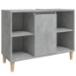vidaXL Set muebles de baño 3 piezas madera contrachapada gris hormigón vidaXL Set muebles de baño 3 piezas madera contrachapada gris hormigón