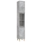 vidaXL Set muebles de baño 3 piezas madera contrachapada gris hormigón vidaXL Set muebles de baño 3 piezas madera contrachapada gris hormigón