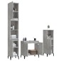 vidaXL Set muebles de baño 2 piezas madera contrachapada gris hormigón vidaXL Set muebles de baño 2 piezas madera contrachapada gris hormigón