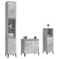vidaXL Set muebles de baño 2 piezas madera contrachapada gris hormigón vidaXL Set muebles de baño 2 piezas madera contrachapada gris hormigón