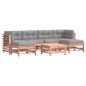 vidaXL Juego de muebles jardín 7 pzas y cojines madera abeto Douglas vidaXL Juego de muebles jardín 7 pzas y cojines madera abeto Douglas