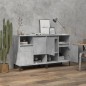 vidaXL Aparadores 2 uds madera contrachapada gris hormigón 60x35x70 cm vidaXL Aparadores 2 uds madera contrachapada gris hormigón 60x35x70 cm