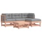 vidaXL Juego de muebles jardín 5 pzas y cojines madera abeto Douglas vidaXL Juego de muebles jardín 5 pzas y cojines madera abeto Douglas