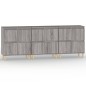 vidaXL Aparadores 3 uds madera contrachapada gris Sonoma 60x35x70 cm vidaXL Aparadores 3 uds madera contrachapada gris Sonoma 60x35x70 cm
