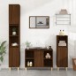 vidaXL Set de muebles baño 3 pzas madera contrachapada roble marrón vidaXL Set de muebles baño 3 pzas madera contrachapada roble marrón