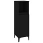 vidaXL Juego de muebles de baño 3 pzas madera contrachapada negro vidaXL Juego de muebles de baño 3 pzas madera contrachapada negro