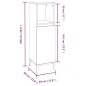 vidaXL Juego de muebles de baño 3 pzas madera contrachapada negro vidaXL Juego de muebles de baño 3 pzas madera contrachapada negro
