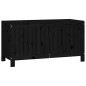 vidaXL Caja de almacenaje jardín madera de pino negro 115x49x60 cm vidaXL Caja de almacenaje jardín madera de pino negro 115x49x60 cm