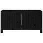 vidaXL Caja de almacenaje jardín madera de pino negro 115x49x60 cm vidaXL Caja de almacenaje jardín madera de pino negro 115x49x60 cm