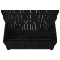 vidaXL Caja de almacenaje jardín madera de pino negro 115x49x60 cm vidaXL Caja de almacenaje jardín madera de pino negro 115x49x60 cm